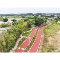 用建筑垃圾打造新型綠道，佛山高明首條彩色環(huán)保村道交付使用